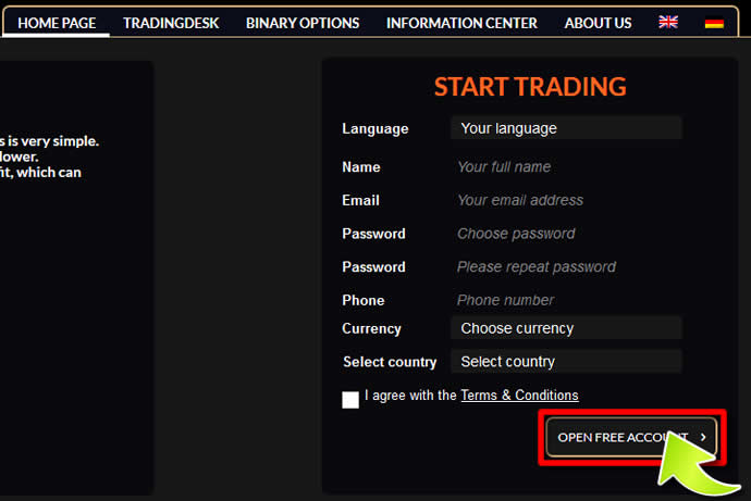 STEP1 HOW TO OPEN A 365 TRADING ACCOUNT