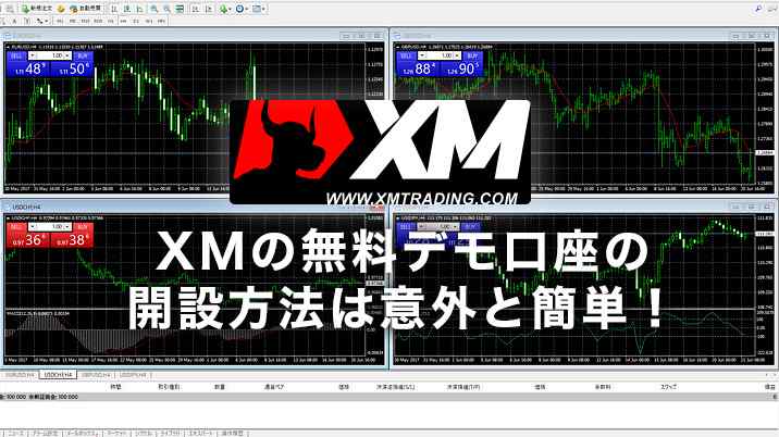 XMの無料デモ口座の開設方法は意外と簡単