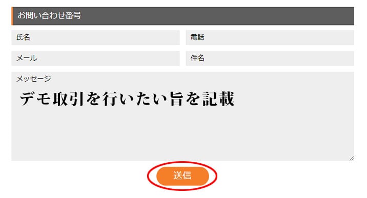 バイナリーオプションデモ取引