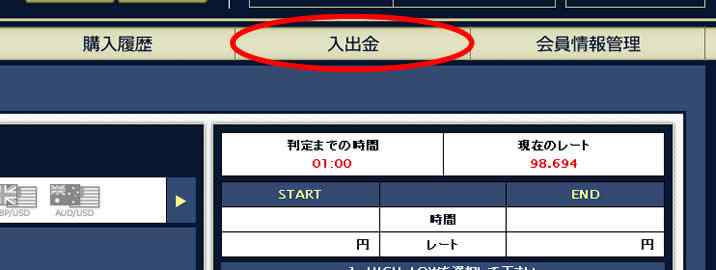 BOBOX入金方法、入金手順