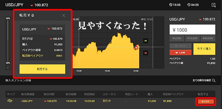 ハイローオーストラリア 新プラットフォーム転売部分