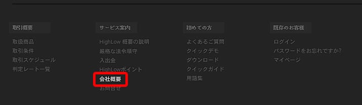 ハイローオーストラリア　業者概要