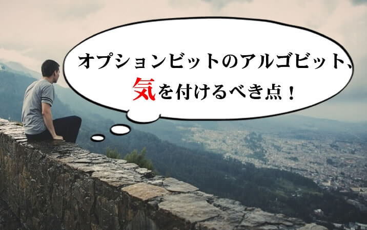 オプションビットでアルゴビットの気を付けるべき点イメージ画像