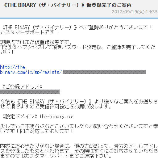 THEBINARYの口座開設6