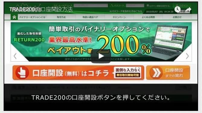 トレード200の動画で説明