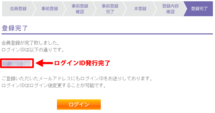 バニラVisaオンライン会員登録完了