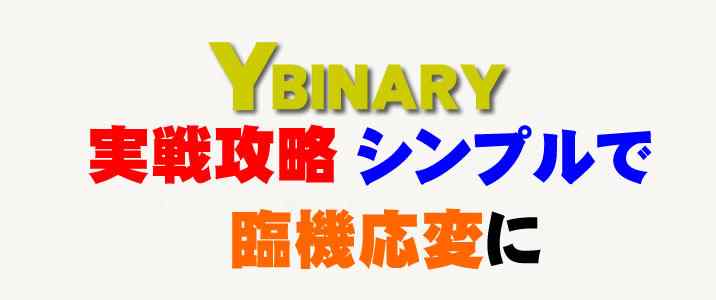 Yバイナリー実戦取引 Yバイナリー実戦取引