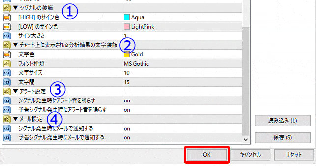 MT4 逆張りハリーくんのその他設定項目について